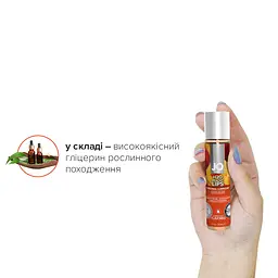 Змазка на водній основі JO H2O — Peachy Lips (30 мл) без цукру, рослинний гліцерин - мініатюра 4