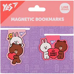 Закладки магнітні Yes Line Friends Sweet heart 2 шт. (708107)