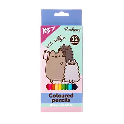 Олівці кольор. 12 кольор. Yes 290761 Pusheen