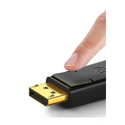 Кабель мультимедійний DisplayPort M to DisplayPort M 1.0m DP102 black Ugreen (10244) - мініатюра 3