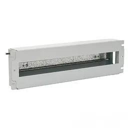Панель 19" 3U з DIN-рейкою, для 24-х автоматичних вимикачів, сіра.