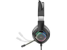 Навушники з мікрофоном Hoco W107 Cute Cat Ears Elf (W107B) (6931474791269) - мініатюра 4