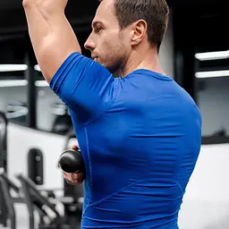 Масажний м'яч Gymtek 63 мм подвійний чорний - мініатюра 4