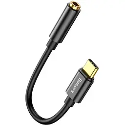 Перехідник Baseus L54 Male USB-C to 3.5mm Black (CATL54-01) [112766] - мініатюра 2