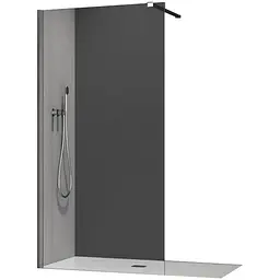 Душова перегородка Koer SR SP01-120x200-TR-01 Walk-In прозоре скло Easy Clean 8 мм, хром KR5394, прозоре, хром