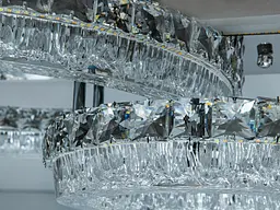 Люстра стельова LED кришталева Diasha MX6027/500+300HR хром 140W пульт - мініатюра 4