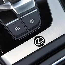 Наклейка з логотипом Lexus для автоключів d=15 мм Пластикова об'ємна (Завод) - мініатюра 5