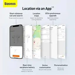 Навушники бездротові Baseus Bowie E3 чорні - мініатюра 10
