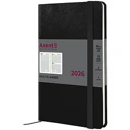 Щоденник Axent 2026 Partner Strong 145х210 мм чорний (8819-26-01-A)