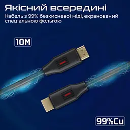 Кабель Promate HDMI-HDMI V 2.0 10 м (prolink4k60-10m) - мініатюра 6
