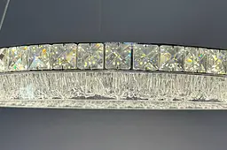 Підвісна LED люстра кришталеві кільця Linisoln 633-60*40 - мініатюра 3
