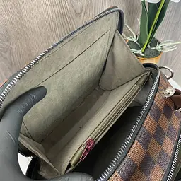 Сумка жіноча маленька через плече крос-боді стильна Коричнева у клітинку (1063КК) - мініатюра 8