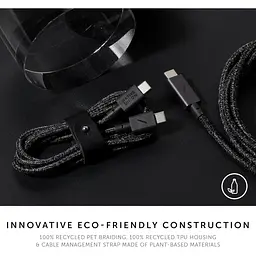 Кабель USB-C to USB-C Native Union Belt Cable Cosmos Black 1.2 м (BELT-C-CS-BLK-2-NP) - мініатюра 8