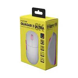 Миша бездротова Hator Quasar 3 Ultra 8K Wireless Білий (HTM771) - мініатюра 8
