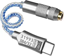Підсилювач навушників з виходом 3.5 мм USB Type C до 3.5 мм CX31993 CX-Pro DAC SNR128dB PCM 32b/384kHz - мініатюра 2