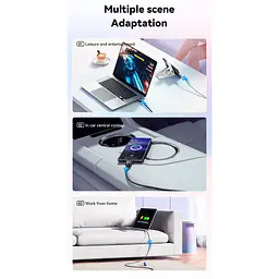 Дата кабель USB-C to USB-C 1.0m 100W white Essager (EXCTT1-WL02-P) - миниатюра 8