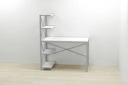 Комп'ютерний стіл Ferrum-decor Джек 75x140x60 Сірий ДСП Білий (FRD-104414) - мініатюра 2