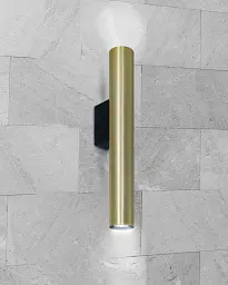 Бра, настінний світильник Goldlux 326126 Lungomare GU10 2x10W IP20 Золотий - мініатюра 2