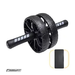 Ролик для пресу EasyFit BLM подвійний чорний