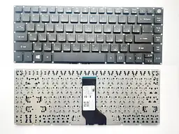Клавіатура для ноутбука Acer Aspire E5-422 чорна без рамки