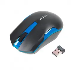 Миша A4Tech G3-200N Wireless black+blue - мініатюра 3