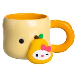 Чашка порцелянова Yiwu Sanrio 400 мл з магнітом бежевий Yiwu FM-37A - мініатюра 3