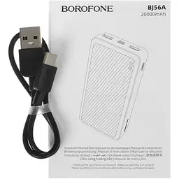 Зовнішній акумулятор Borofone BJ56A Graceful 20000mAh 22.5W Black [130213] - мініатюра 9