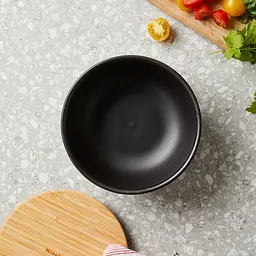 Миска з кришкою KitchenAid Matte Oven-to-table з чорного керамограніту 15 см 1 л (CC004972-001) - мініатюра 4