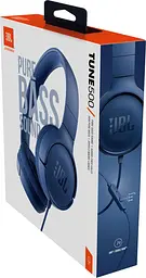 Навушники з мікрофоном JBL T500 JBLT500BLU BLUE - мініатюра 3