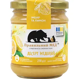 Мед Правильний мед з лимоном і імбиром 250 г