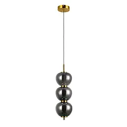 Светильник підвісний LED Levistella 800P3055 (130*330) SM, 5W, бронза, чорний хром, регульований, для вітальні