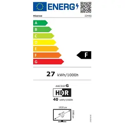 Телевізор LED HISENSE 32A5Q - мініатюра 6