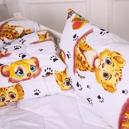 Набір антиалергенний MirSon зима Kids Time 20-0034 King Tiger 140x205 см EcoSilk: ковдра з подушкою (2200009665042) - мініатюра 2
