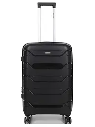 Валіза середня M поліпропілен Worldline Airtex 282 74л 64×41×26см Чорний - мініатюра 2
