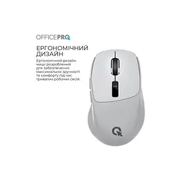 Мишка OfficePro M398G Wireless/Bluetooth Gray (M398G) - мініатюра 6