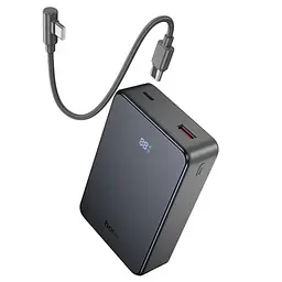 Портативний ЗП Power Bank Hoco J170A Starlight 22.5W+PD20W with cable 20000 mAh Metal gray - мініатюра 3