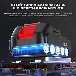 Ланцюгова Пила в кейсі 2АКБ 24v ( автоматична подача олії) - мініатюра 12