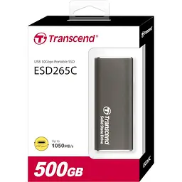Накопитель SSD Transcend SSD USB-C 500GB (TS500GESD265C) - миниатюра 4