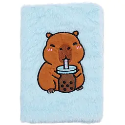 Блокнот плюшевий ZiBi Kids Line Capybara 2 А5 80 аркушів у клітинку, дизайн в асортименті (ZB.700016) - мініатюра 4