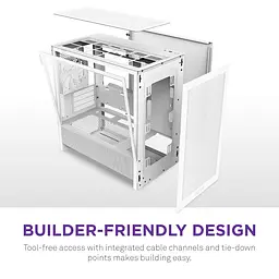 Корпус NZXT H3 Flow Білий без БЖ (CC-H31FW-01) - мініатюра 3