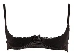 Бюстгальтер відкритий Cottelli Lingerie 80C (чорний) - мініатюра 8