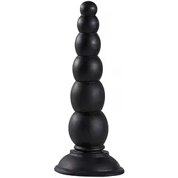 Анальна пробка з кульками Menzstuff Beaded Probe Black - мініатюра 2