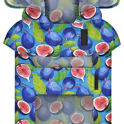 Дощовик-накидка з капюшоном для собак WAUDOG Clothes, малюнок "Інжир", А 23-26 см, B 30-36 см, С 15-20 см - мініатюра 4