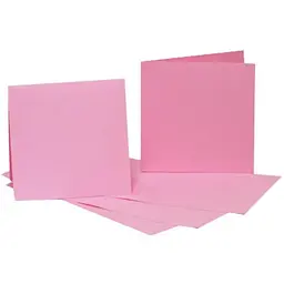 Набір заготовок для листівок 5 шт 16.8×12см №6 блідо-рожевий 220г/м² Rosa Talent