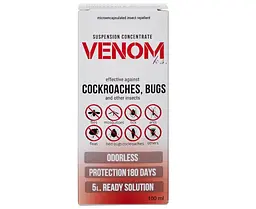 Venom k.s. концентрат від мух, комарів, тарганів, мурах та клопів швидка дія + тривалий захист - мініатюра 3