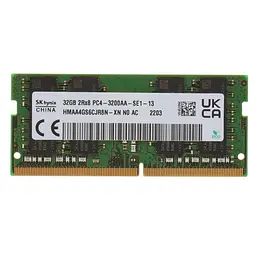 Модуль пам'яті Hynix DDR4 32Gb SKHynix 3200 MHz Sodimm (HMAA4GS6CJR8N - XN) Б/в