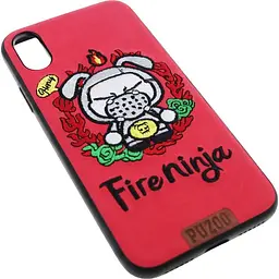 Чохол-накладка PUZOO TPU+TPU with stitchwork craft Star show iPhone X Red Fireninja - мініатюра 3