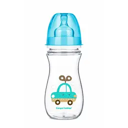 Антиколікова пляшечка Canpol Babies Easystart Кольорові звірята 12+ 300 мл блакитний (35/204) - мініатюра 2