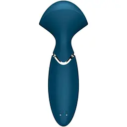 Вібромасажер Satisfyer Mini Wand-er Синій - мініатюра 5