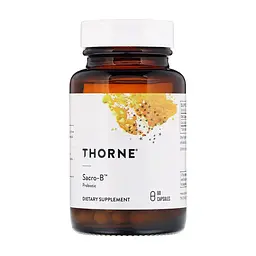 Пробіотики Thorne Research Сахароміцети буларді, Sacro-B, Probiotic, 60 капсул (THR-75703)